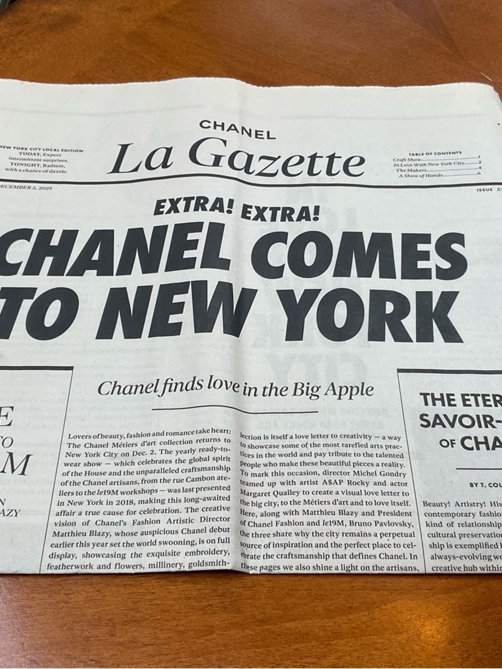 CHANEL  'La Gazette' Limited Edition Collectors item